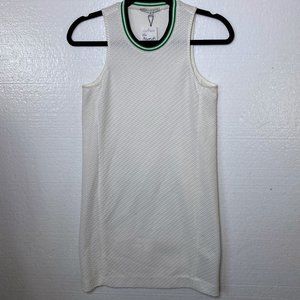 Rebecca Minkoff New Size XS Karina Shift Tennis Dress White Textured Sleeveless